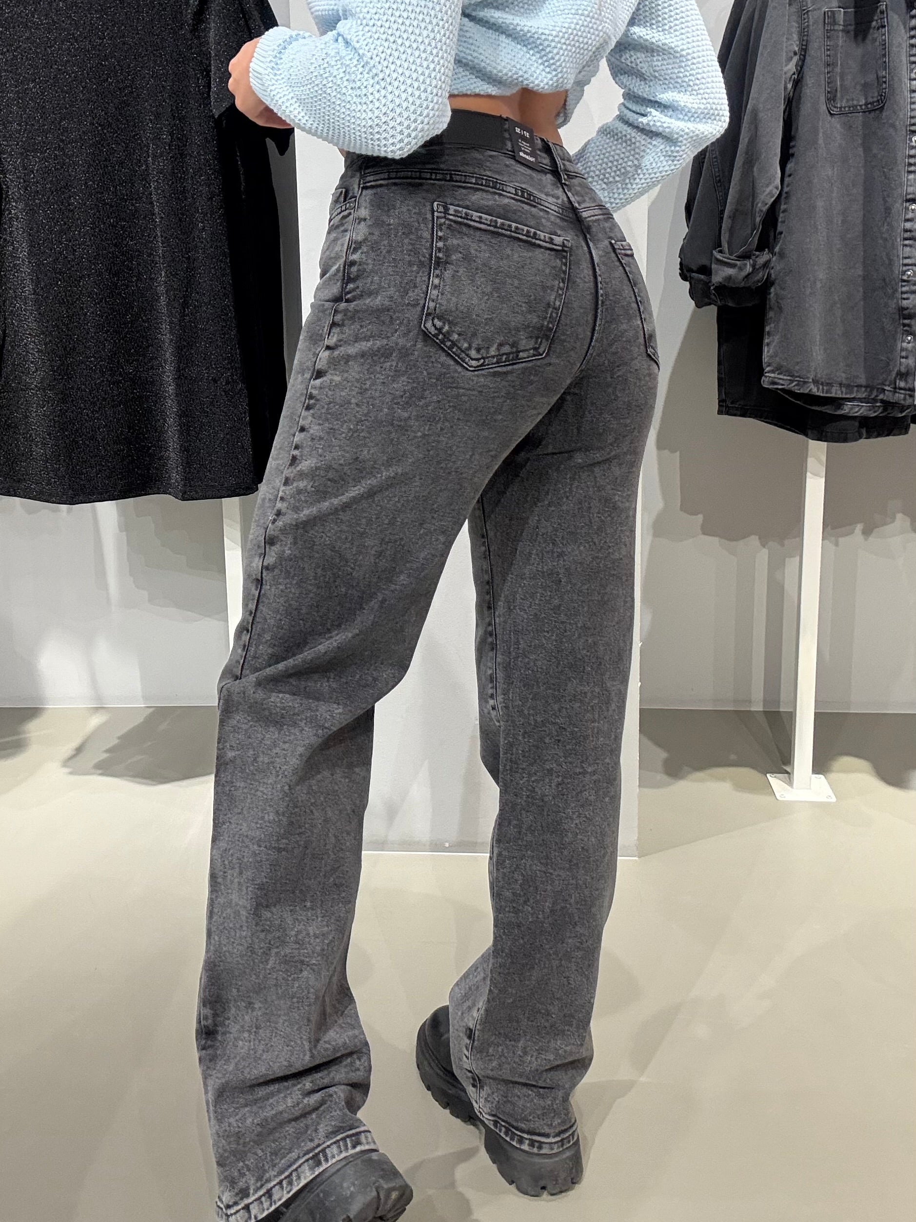 NMYOLANDA Jeans - Dark Grey Denim